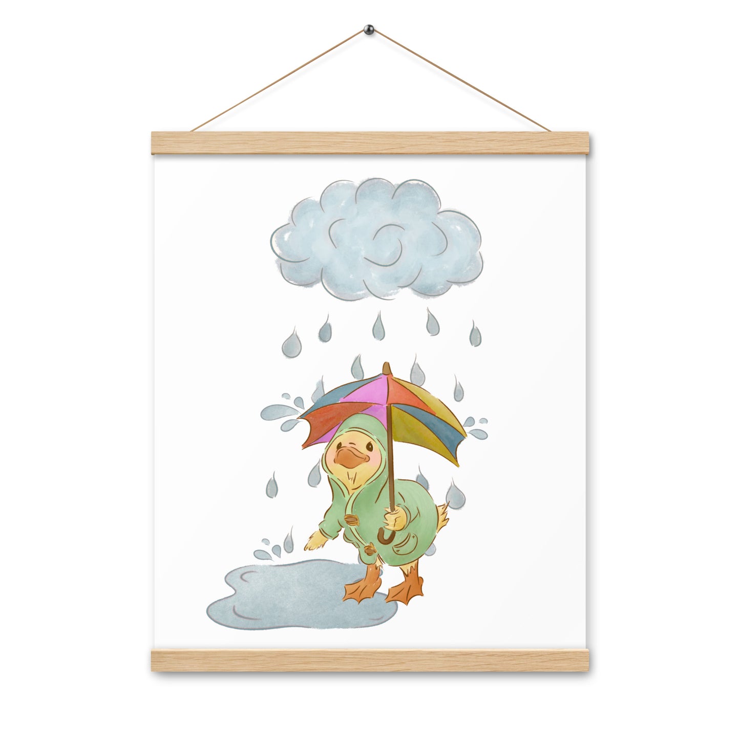 Mr. Puddle Duck : Poster with Wood Hangers