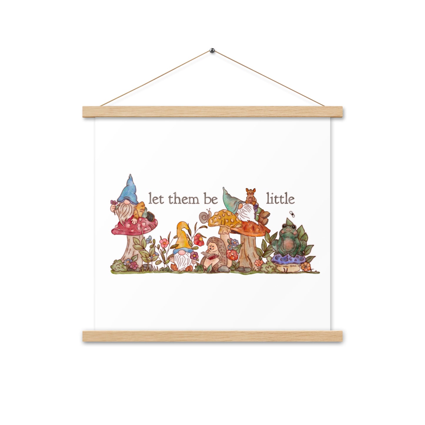 Gnome Garden : Poster with Hangers