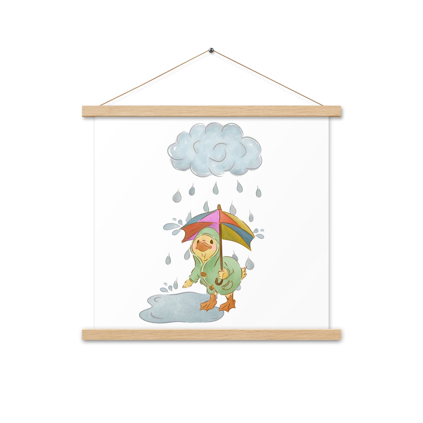 Mr. Puddle Duck : Poster with Wood Hangers