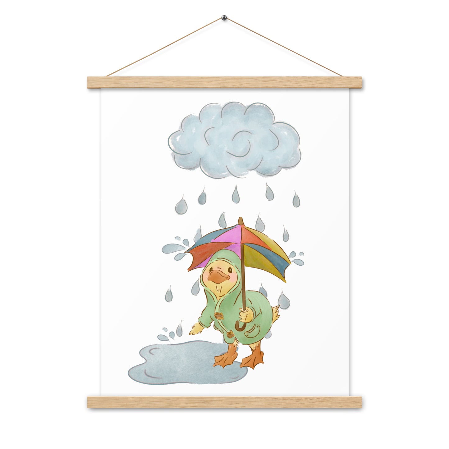 Mr. Puddle Duck : Poster with Wood Hangers