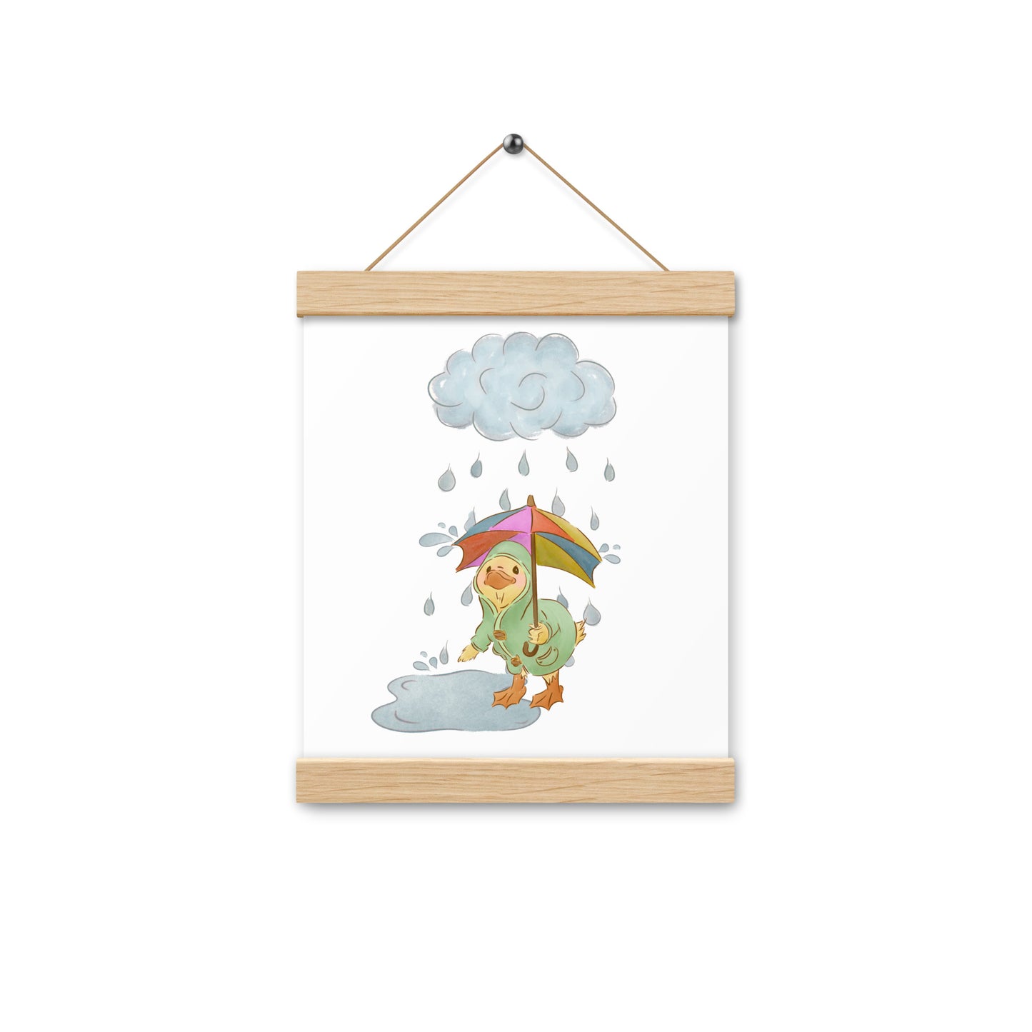 Mr. Puddle Duck : Poster with Wood Hangers