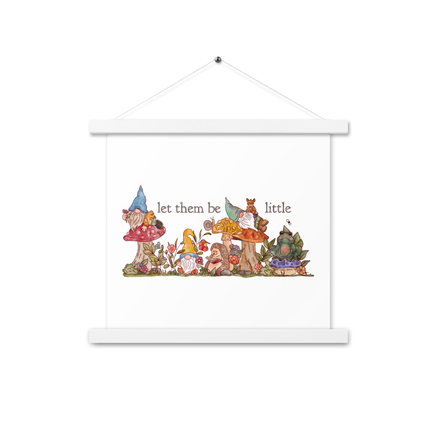 Gnome Garden : Poster with Hangers