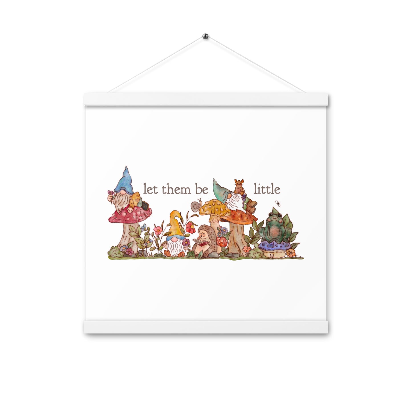 Gnome Garden : Poster with Hangers