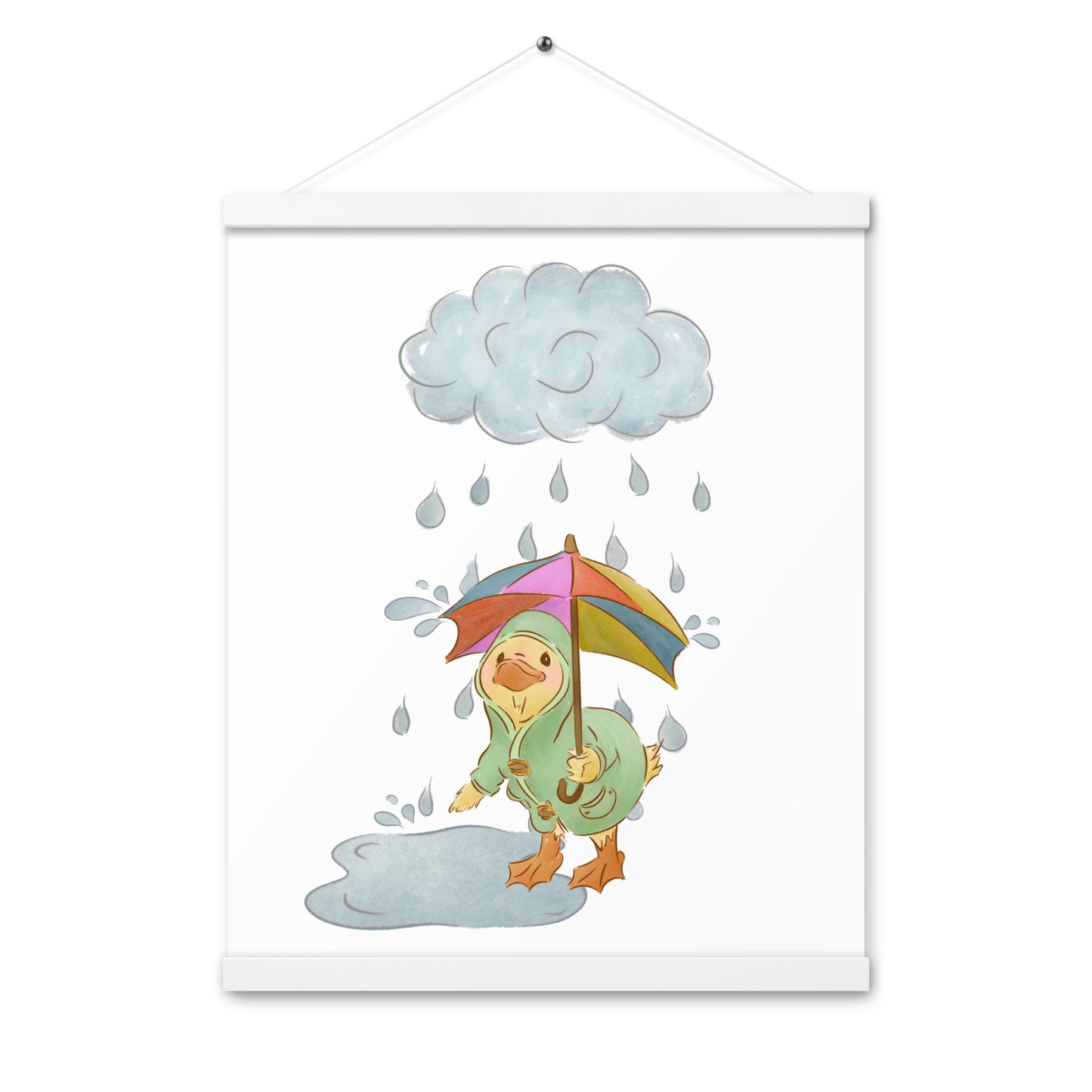 Mr. Puddle Duck : Poster with Wood Hangers