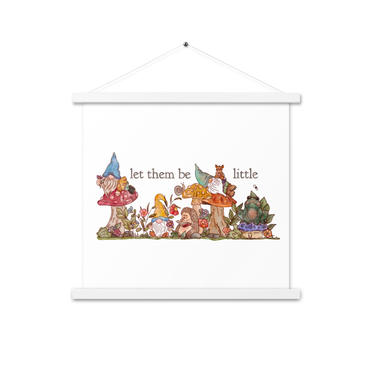 Gnome Garden : Poster with Hangers