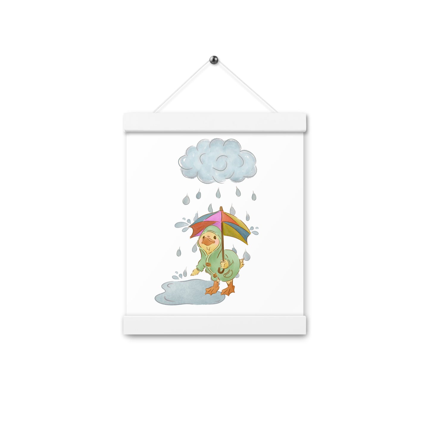 Mr. Puddle Duck : Poster with Wood Hangers