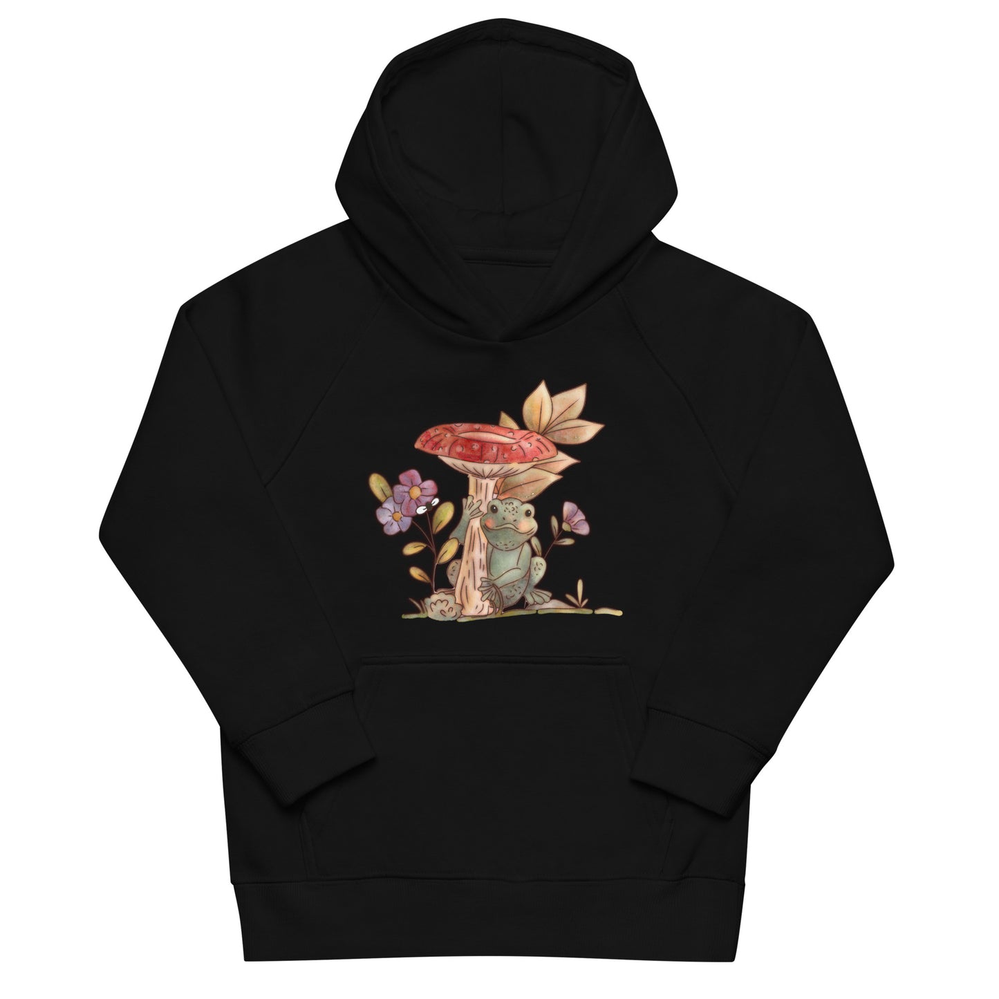 Mushroom Frog : Kids Eco Hoodie