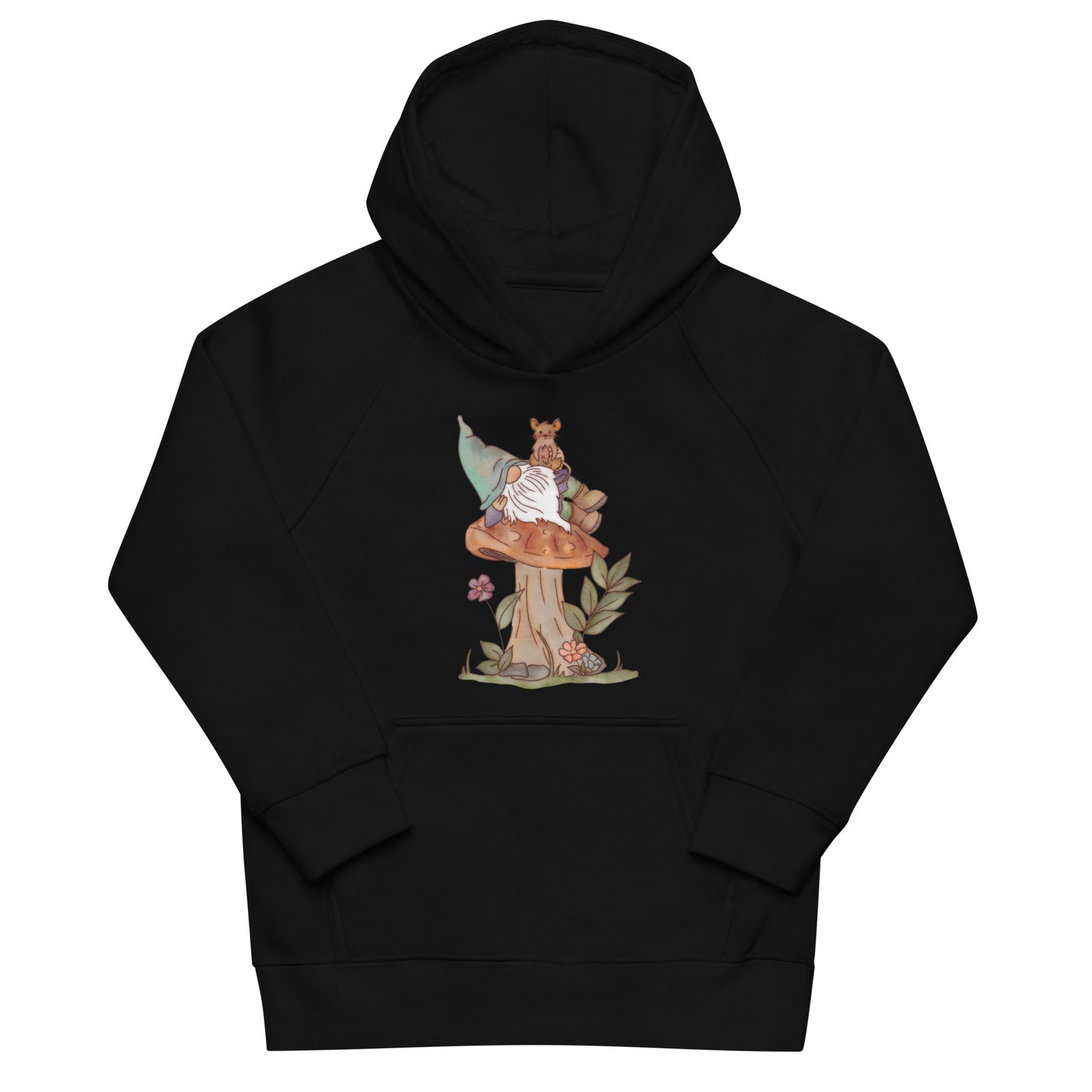 Mushroom Mouse Gnome : Kids Eco Hoodie