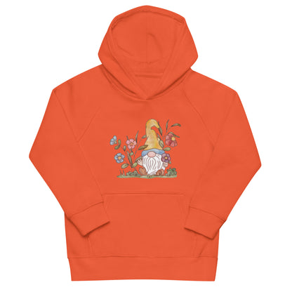 Flower Gnome : Kids Eco Hoodie