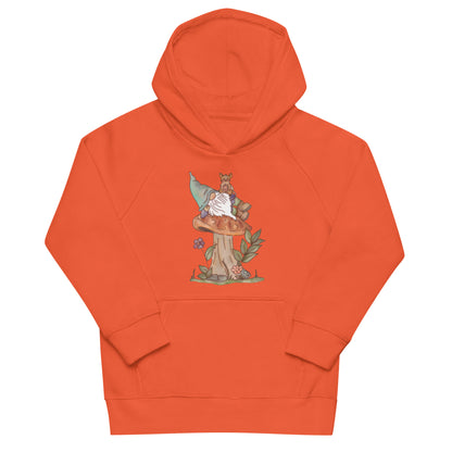 Mushroom Mouse Gnome : Kids Eco Hoodie