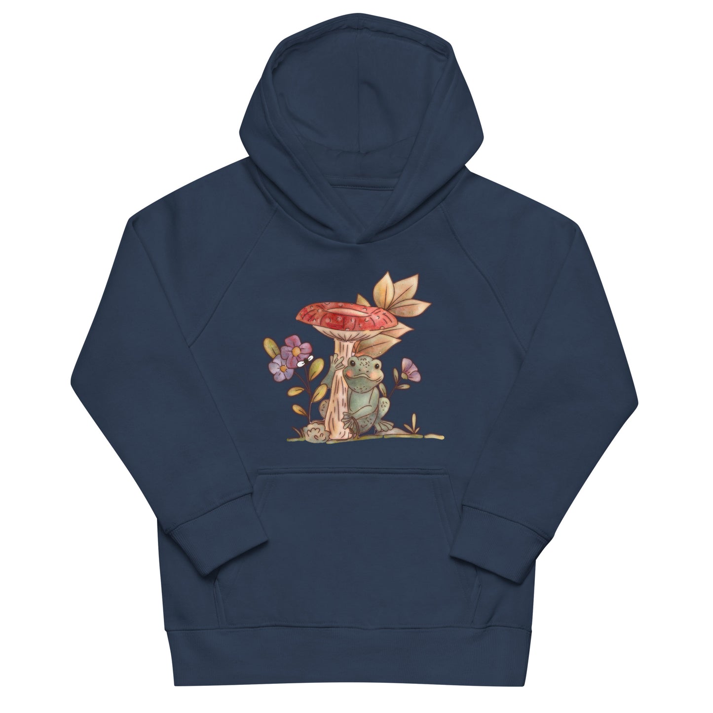 Mushroom Frog : Kids Eco Hoodie