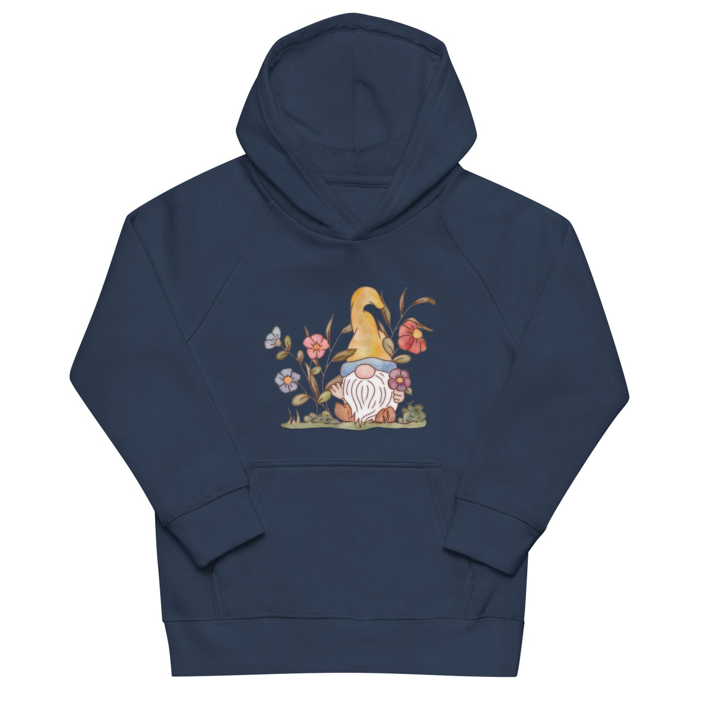 Flower Gnome : Kids Eco Hoodie