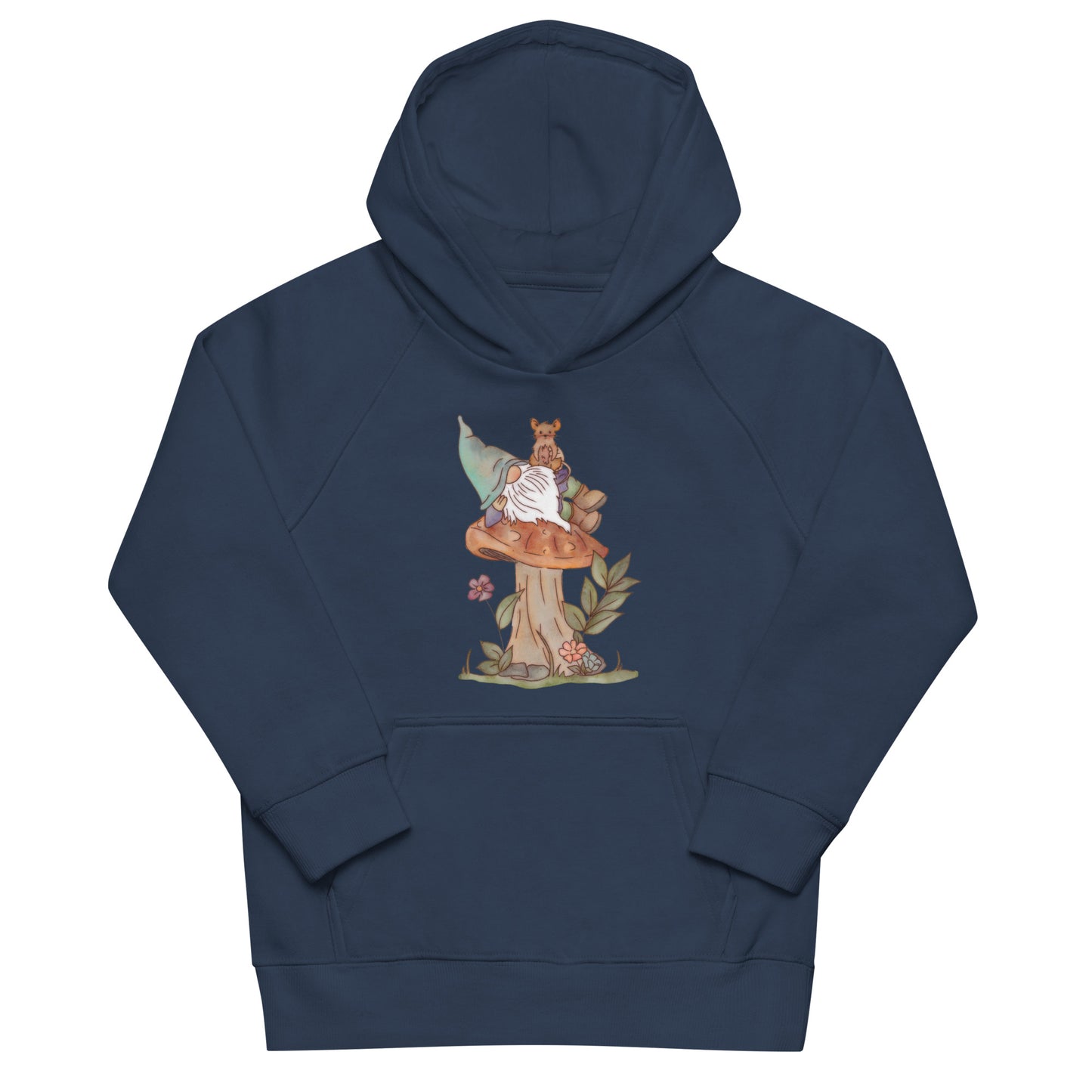 Mushroom Mouse Gnome : Kids Eco Hoodie