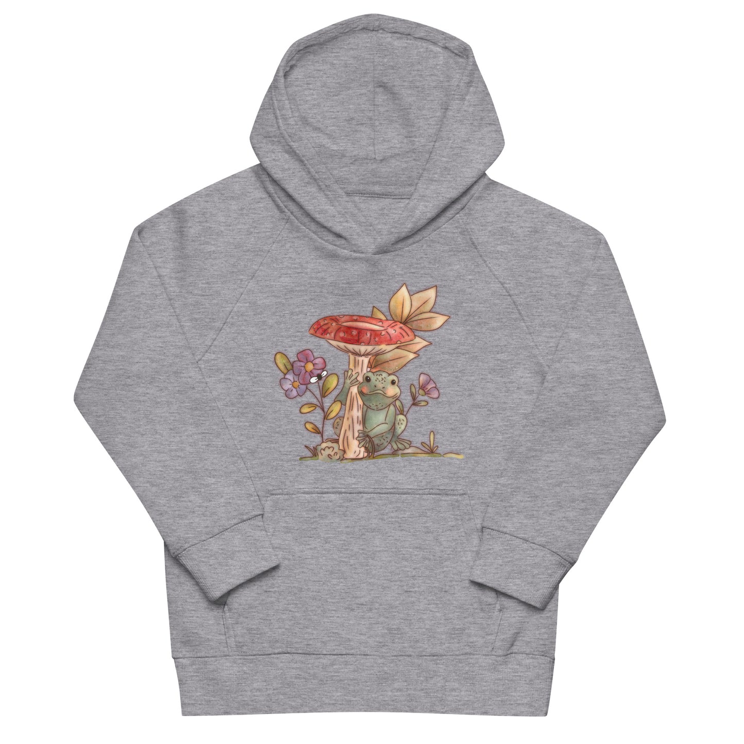 Mushroom Frog : Kids Eco Hoodie