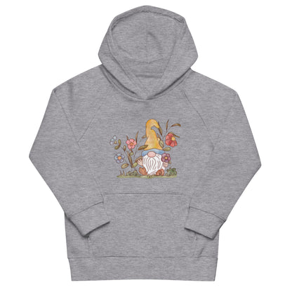 Flower Gnome : Kids Eco Hoodie