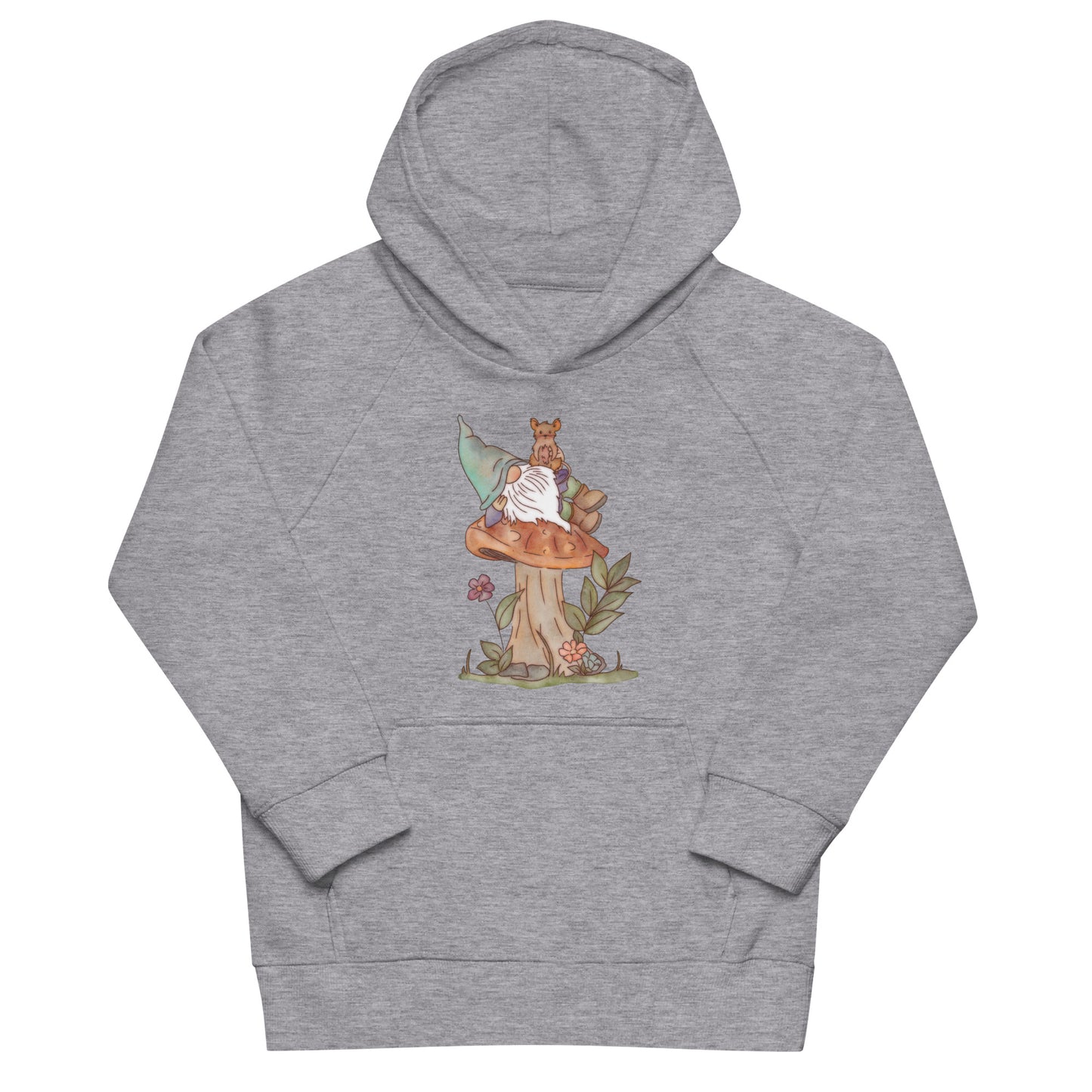 Mushroom Mouse Gnome : Kids Eco Hoodie