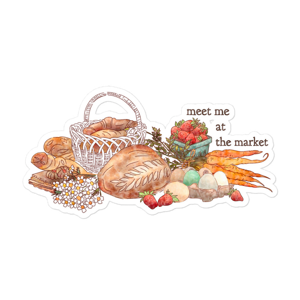 Meet Me at the Market : Sticker