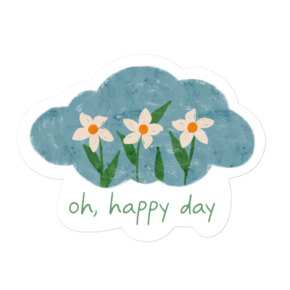 Hello Paril Sticker Oh, Happy Day : Sticker – Sweet As April