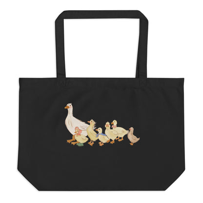 Ducks in a Row : Large Eco Tote Bag