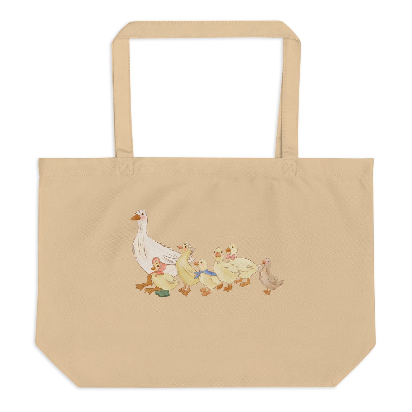 Ducks in a Row : Large Eco Tote Bag