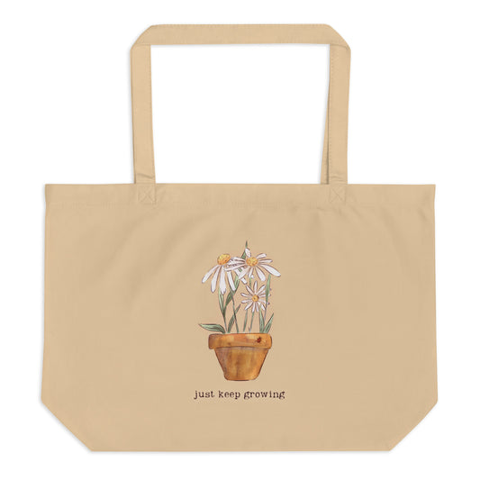 Just Keep Growing : Large Eco Tote