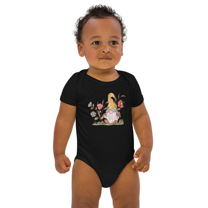 Flower Gnome : Organic Bodysuit