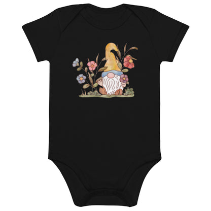 Flower Gnome : Organic Bodysuit