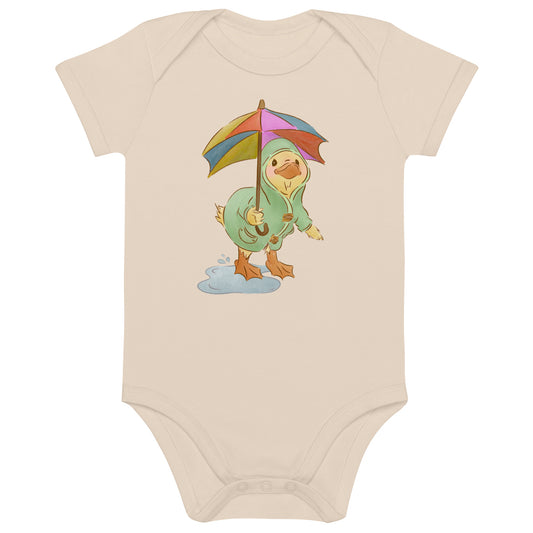 Mr. Puddle Duck : Rainbow : Organic Bodysuit