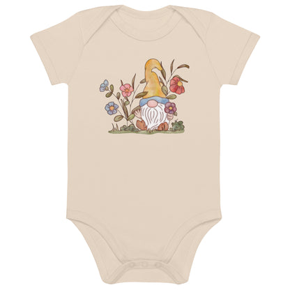 Flower Gnome : Organic Bodysuit