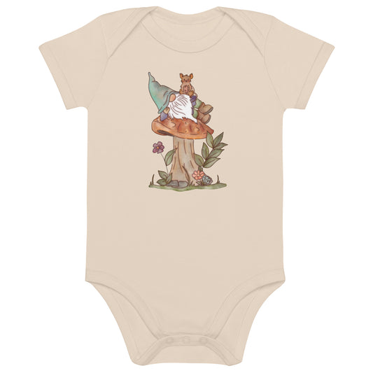 Mushroom Mouse Gnome : Organic Bodysuit