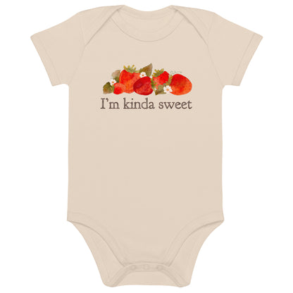 Strawberry Fields : I'm Kinda Sweet Organic Bodysuit