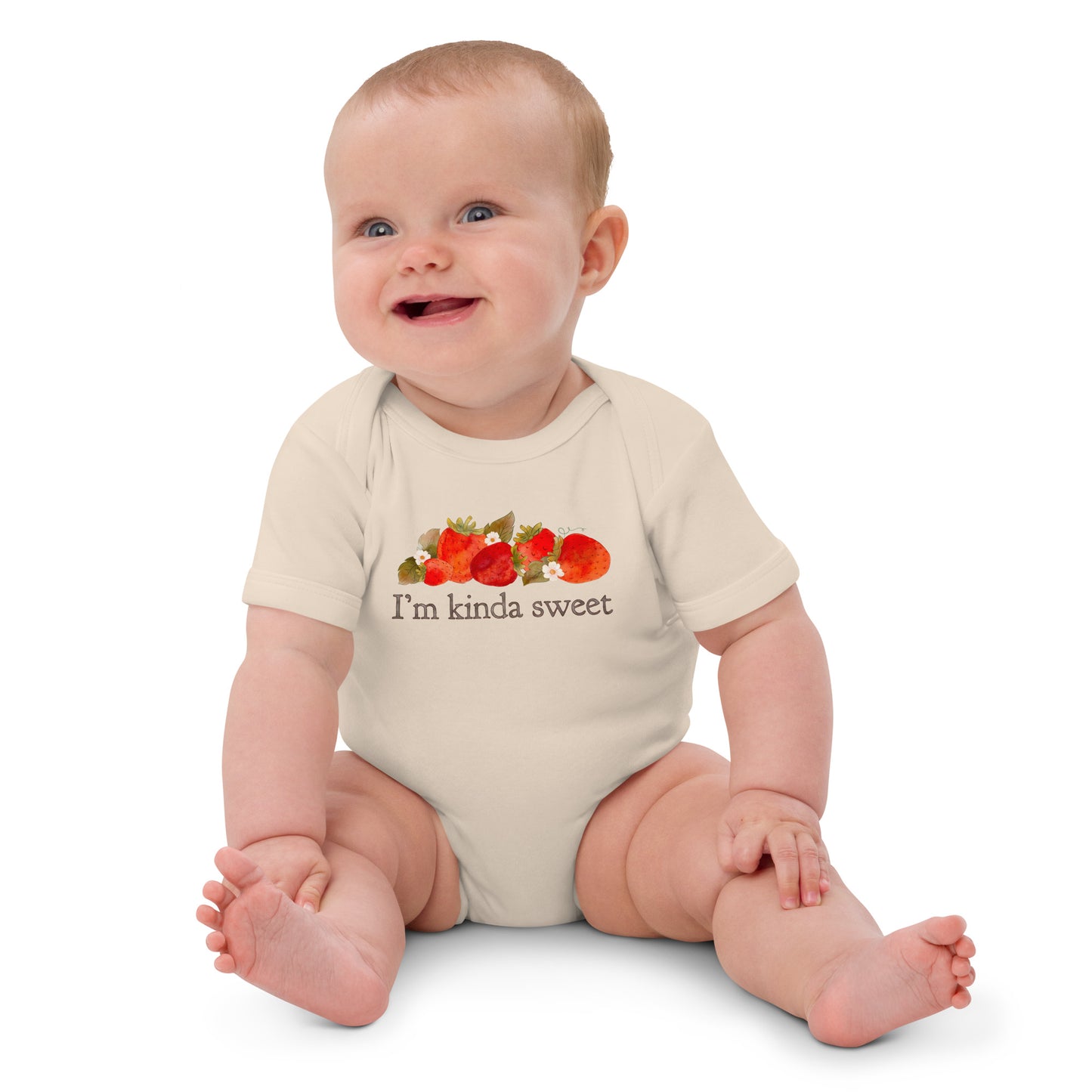 Strawberry Fields : I'm Kinda Sweet Organic Bodysuit