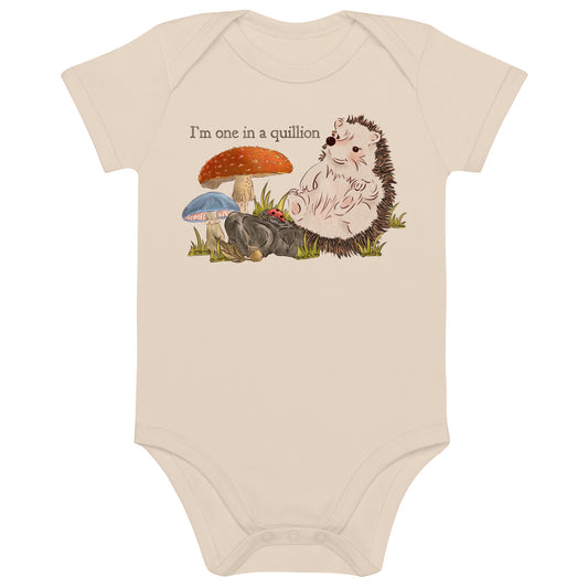 Hedgehogs : One in a Quillion Organic Bodysuit