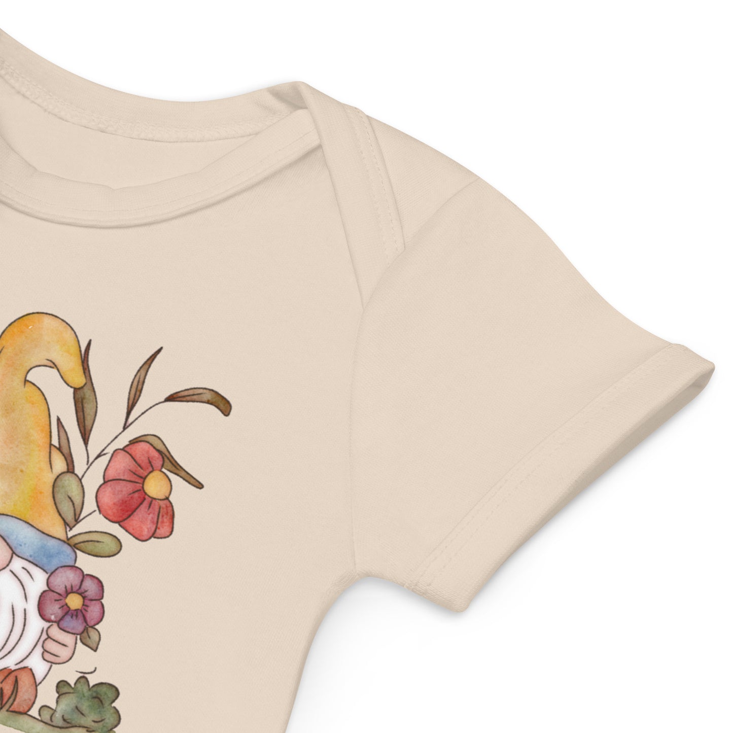 Flower Gnome : Organic Bodysuit