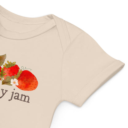 Strawberry Fields : You're my Jam Organic Bodysuit