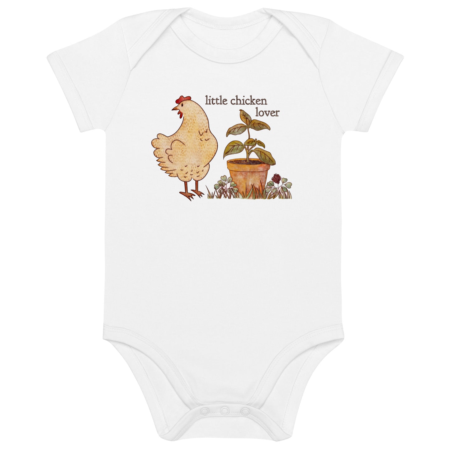 Chicken Love : Organic Bodysuit