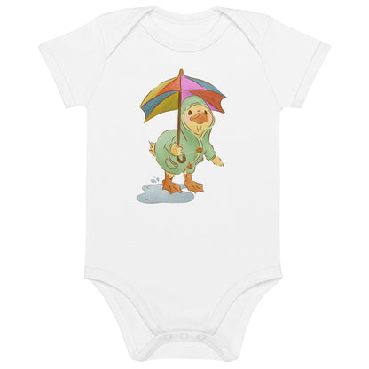 Mr. Puddle Duck : Rainbow : Organic Bodysuit