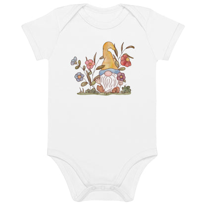 Flower Gnome : Organic Bodysuit