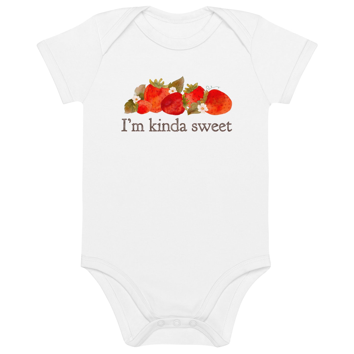 Strawberry Fields : I'm Kinda Sweet Organic Bodysuit