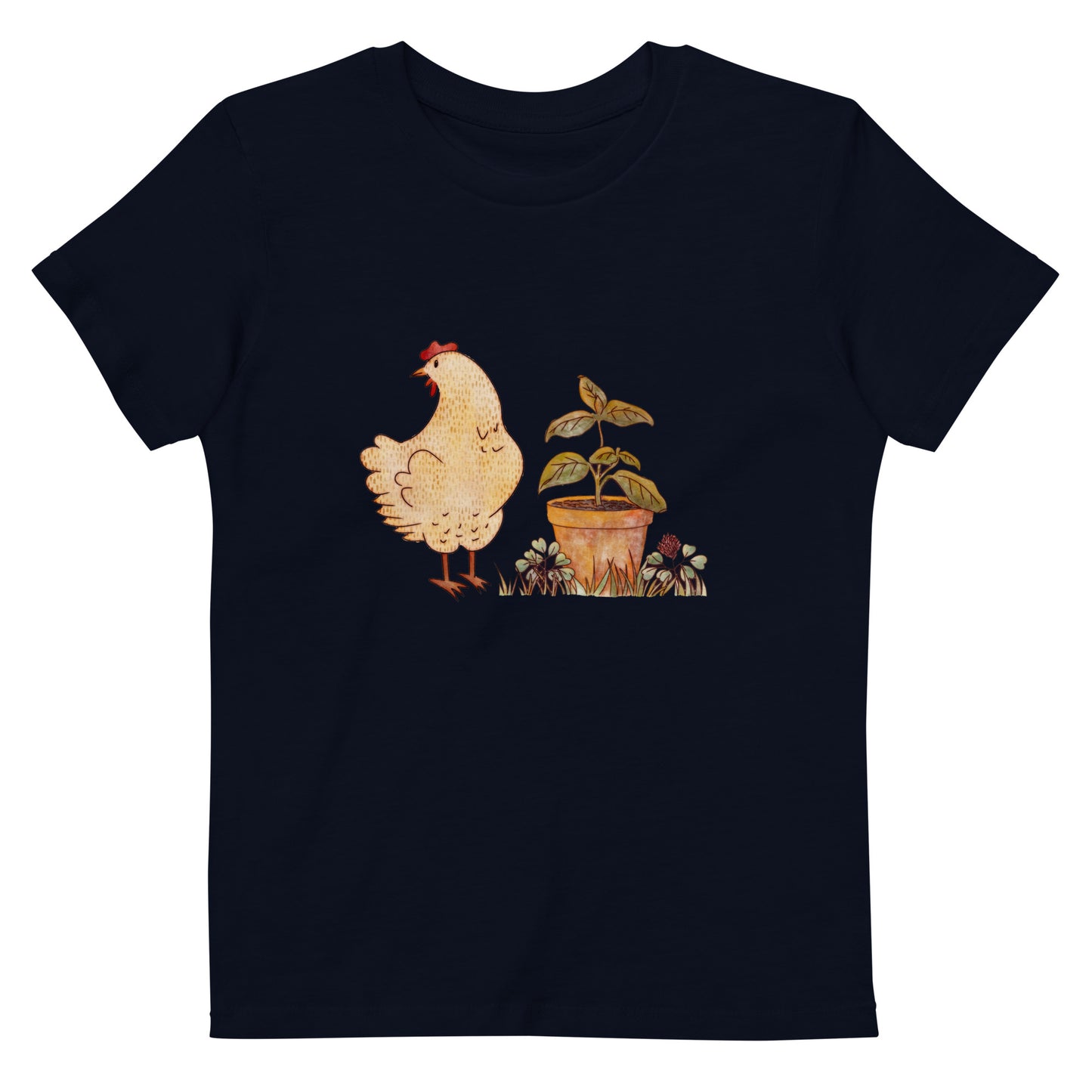 Chicken & Basil : Organic Kids Tee