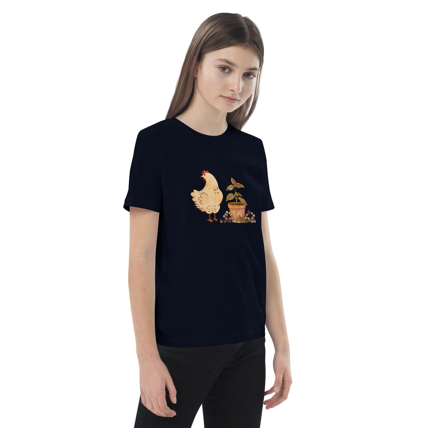 Chicken & Basil : Organic Kids Tee