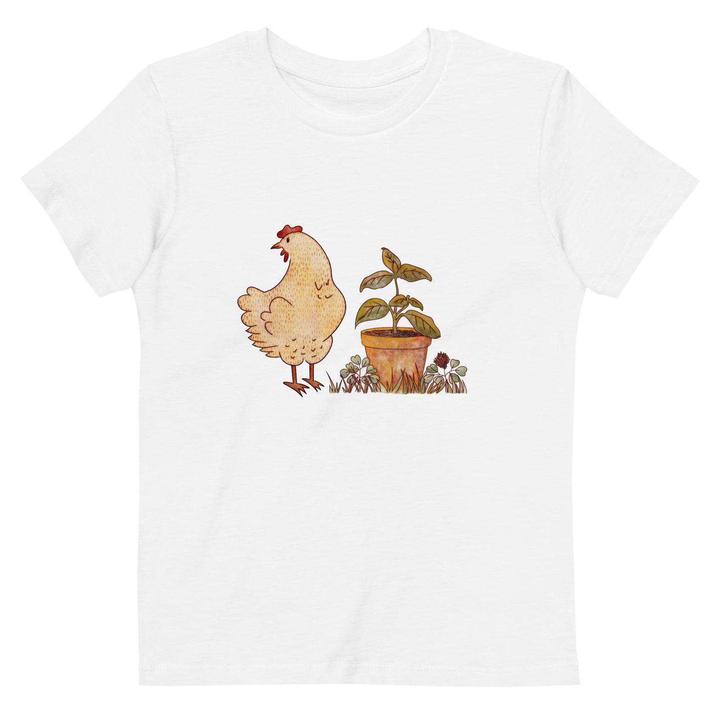 Chicken & Basil : Organic Kids Tee