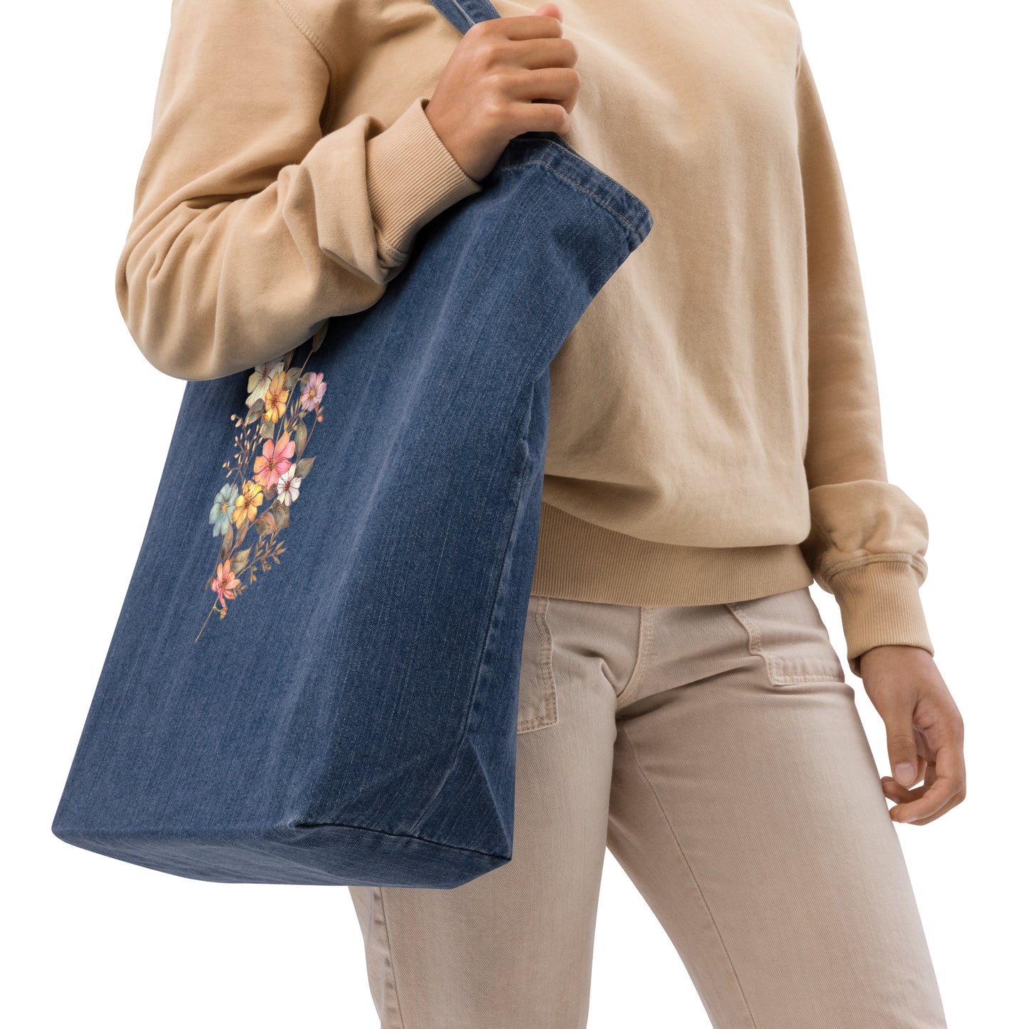 Lily : Organic Denim Tote