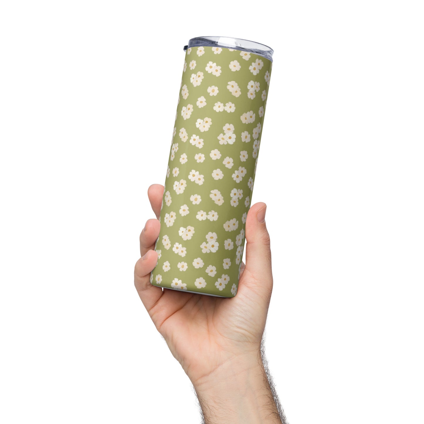 Daisies : Green : Stainless Steel Tumbler