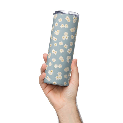 Daisies : Blue : Stainless Steel Tumbler