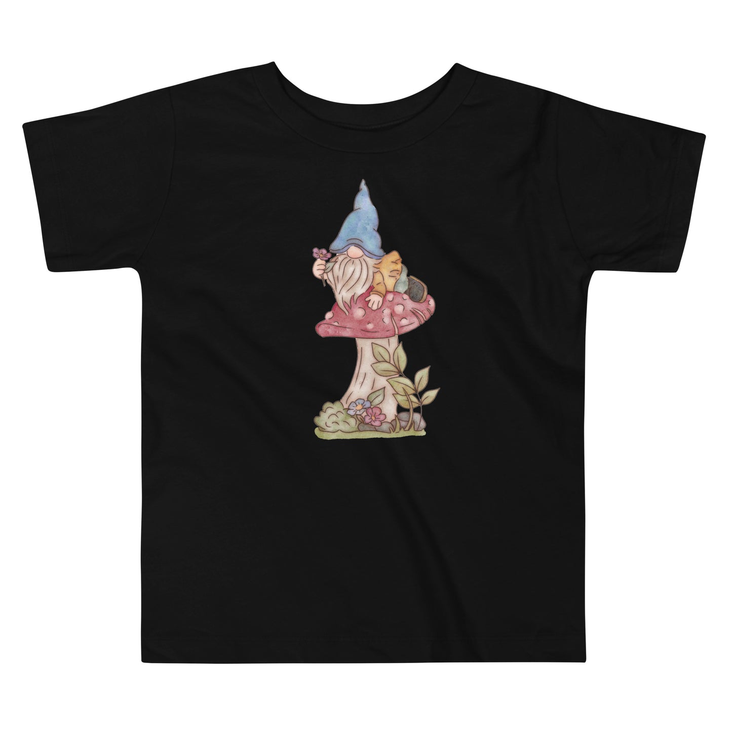 Mushroom Flower Gnome : Toddler Tee