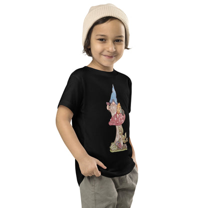 Mushroom Flower Gnome : Toddler Tee