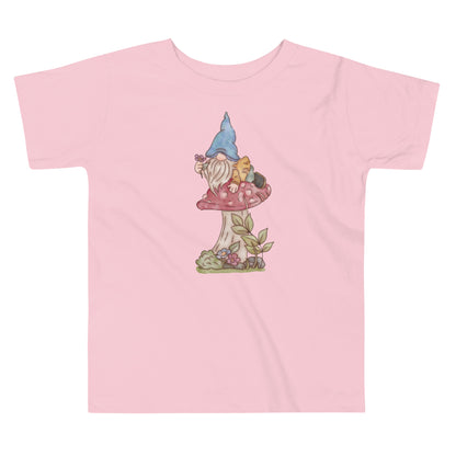 Mushroom Flower Gnome : Toddler Tee