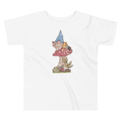 Mushroom Flower Gnome : Toddler Tee