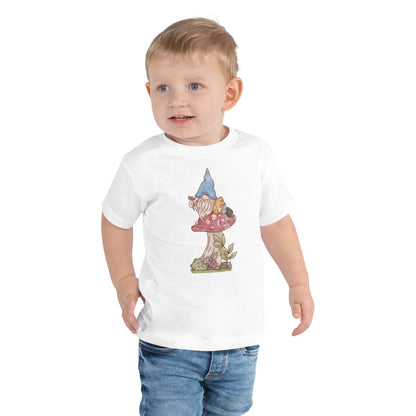 Mushroom Flower Gnome : Toddler Tee